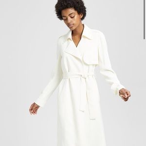 Theory Crepe Belted Trench Coat